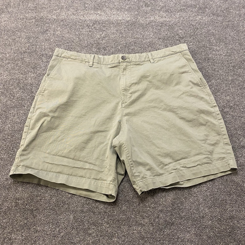 Lacoste Green Chino Shorts Mens Size 42 Regular Fit Stretch Fabric Preppy Retro
